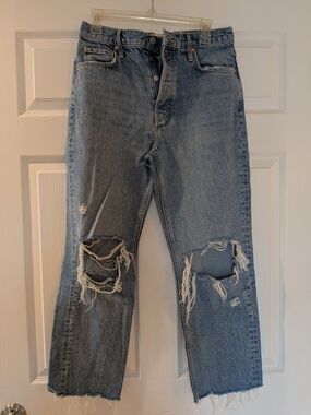 We The Free Distressed High-Rise Women's Blue Jeans